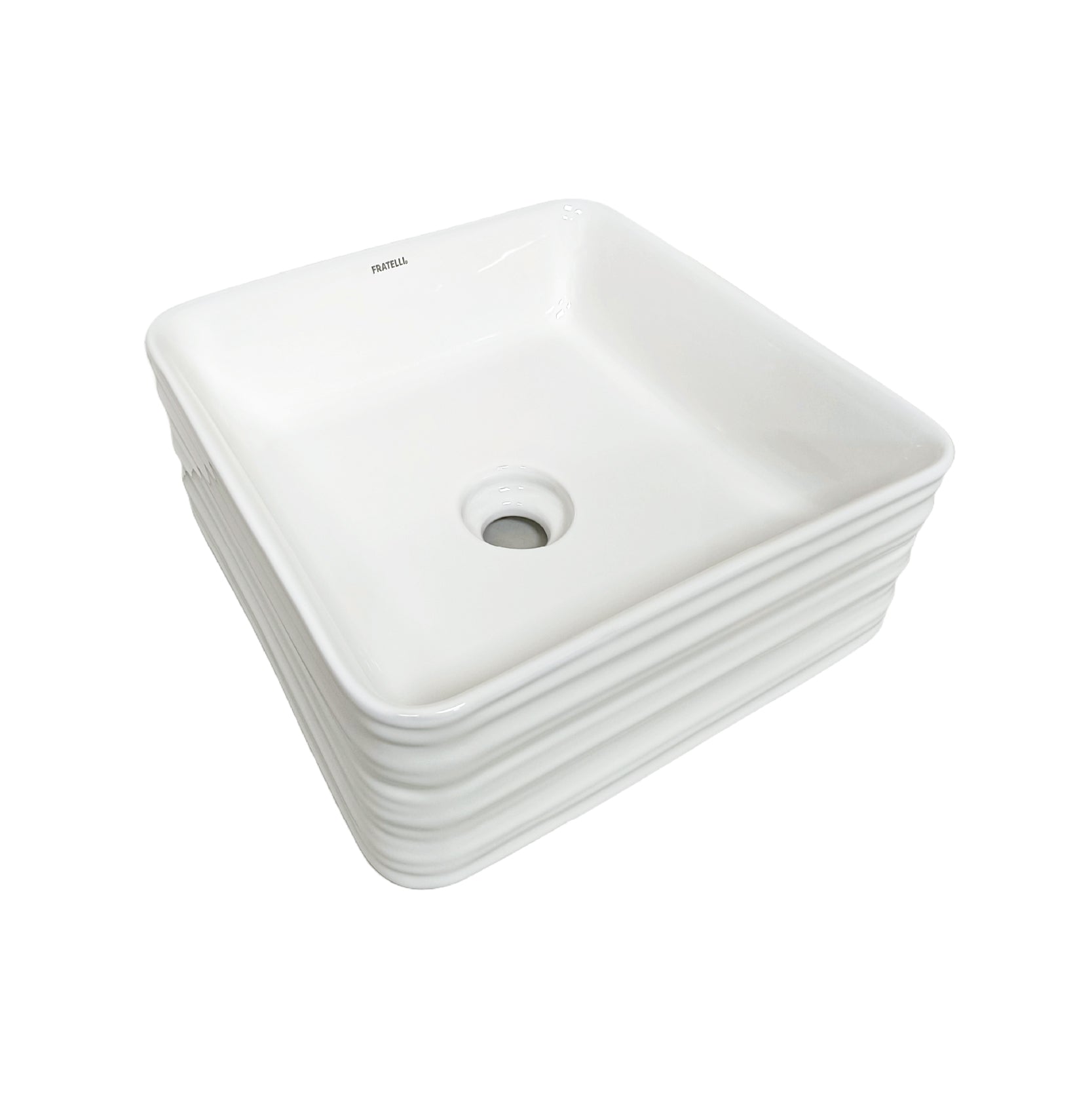 Bowl Loza (423) Mod. Cuadrado Blanco 39X39X15.5 - Fratelli
